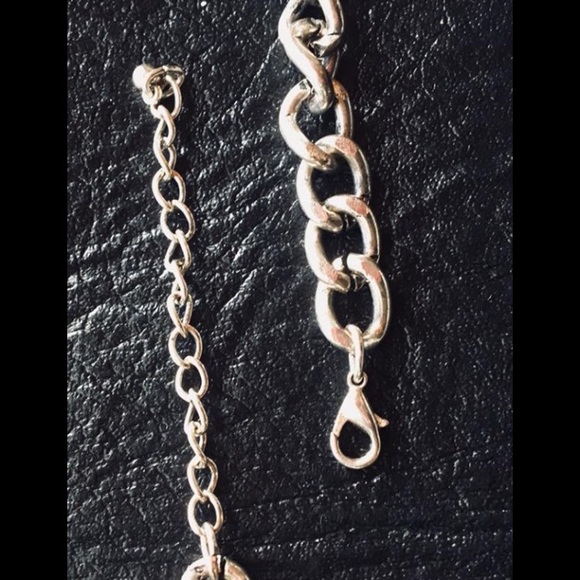 Silver Tone Boho Turquoise Dangle Necklace - Picture 5 of 8